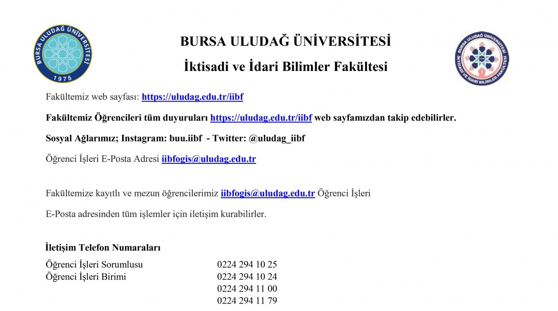 İLETİŞİM BİLGİLERİ